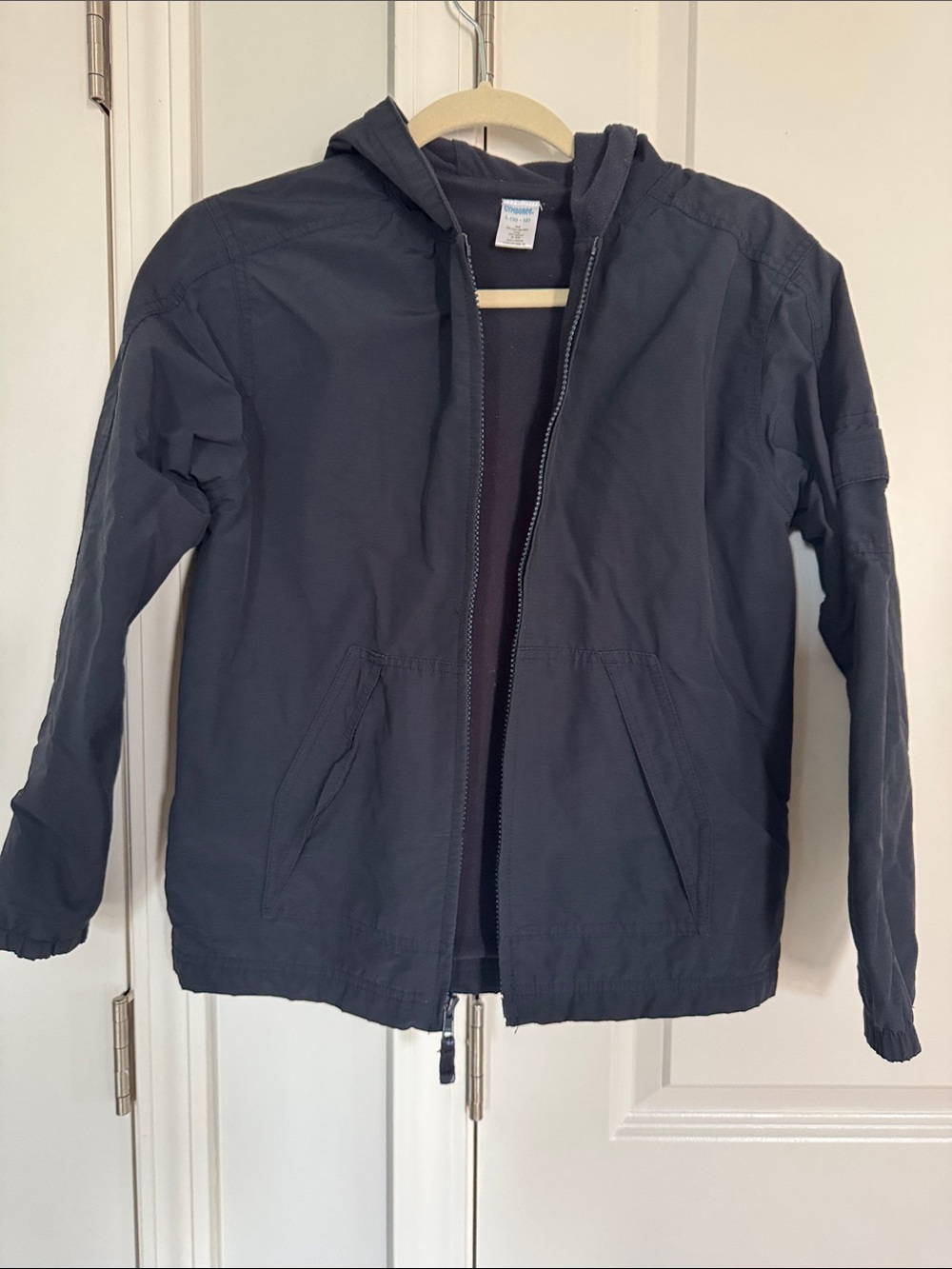 Gymboree Boys' Hooded Zip Jacket - Navy
